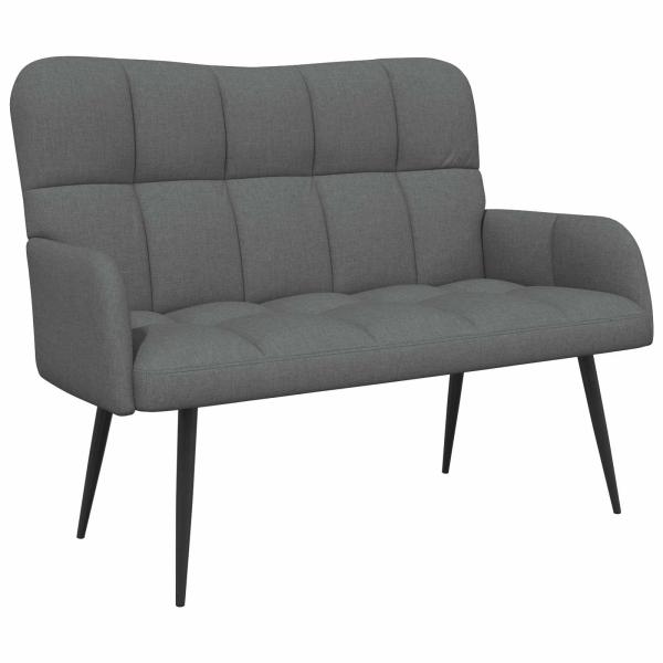 2-Sitzer Sofa Dunkelgrau 115 x 61 x 87 cm Stoff