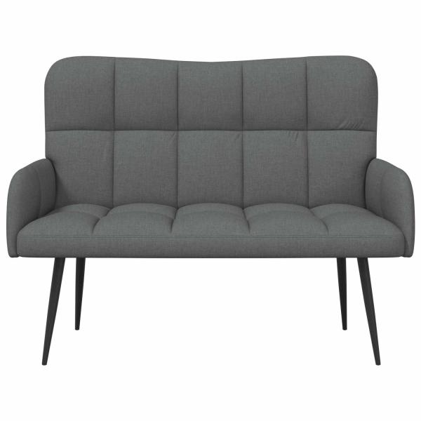 2-Sitzer Sofa Dunkelgrau 115 x 61 x 87 cm Stoff