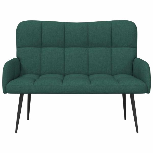 2-Sitzer Sofa Dunkelgrün 115 x 61 x 87 cm Stoff