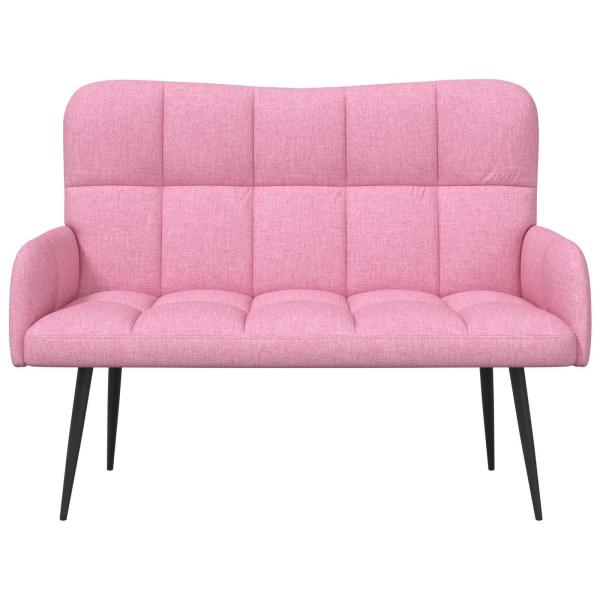 2-Sitzer Sofa Rosa 115 x 61 x 87 cm Stoff