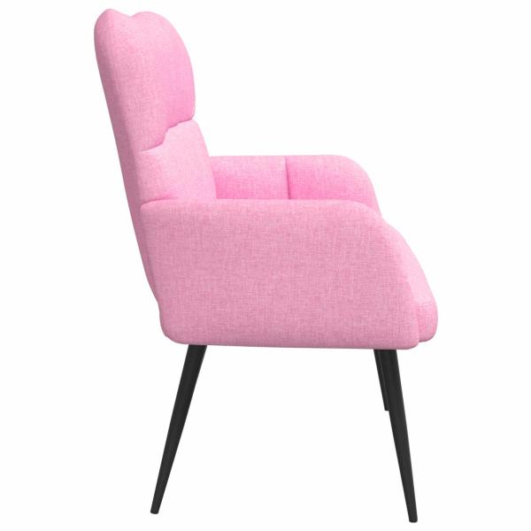 2-Sitzer Sofa Rosa 115 x 61 x 87 cm Stoff
