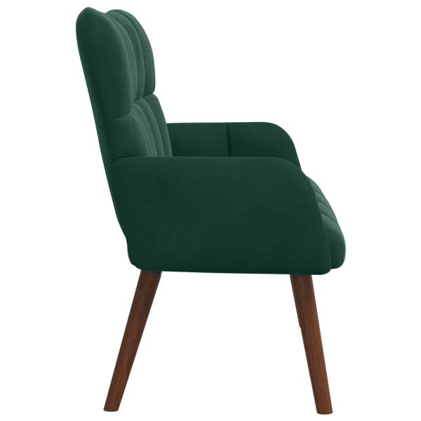2-Sitzer Sofa Dunkelgrün 115 x 61 x 87 cm Samt