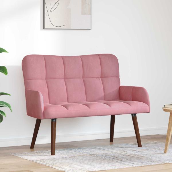 ARDEBO.de - 2-Sitzer Sofa Rosa 115 x 61 x 87 cm Samt