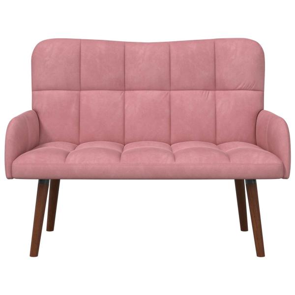 2-Sitzer Sofa Rosa 115 x 61 x 87 cm Samt
