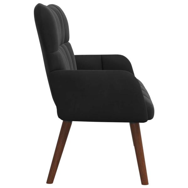 2-Sitzer Sofa Schwarz 115 x 61 x 87 cm Samt