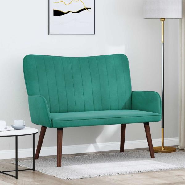 ARDEBO.de - 2-Sitzer Sofa Türkis 115 x 61 x 87 cm Samt