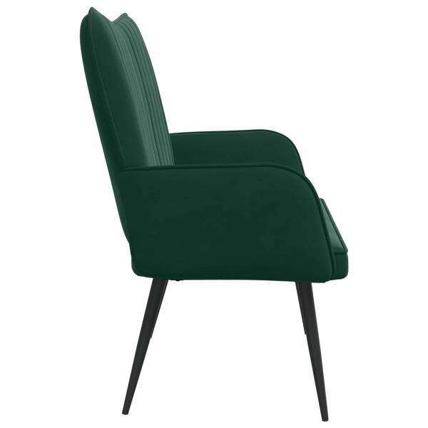 2-Sitzer Sofa Dunkelgrün 115 x 61 x 87 cm Samt