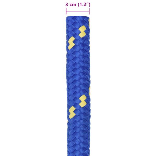 Bootsseil 3 mm 50 m Blau PP