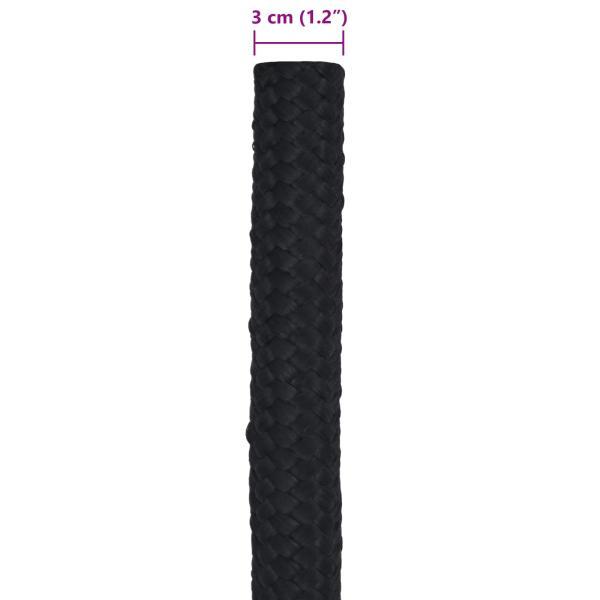Bootsseil 3 mm 50 m Schwarz PP