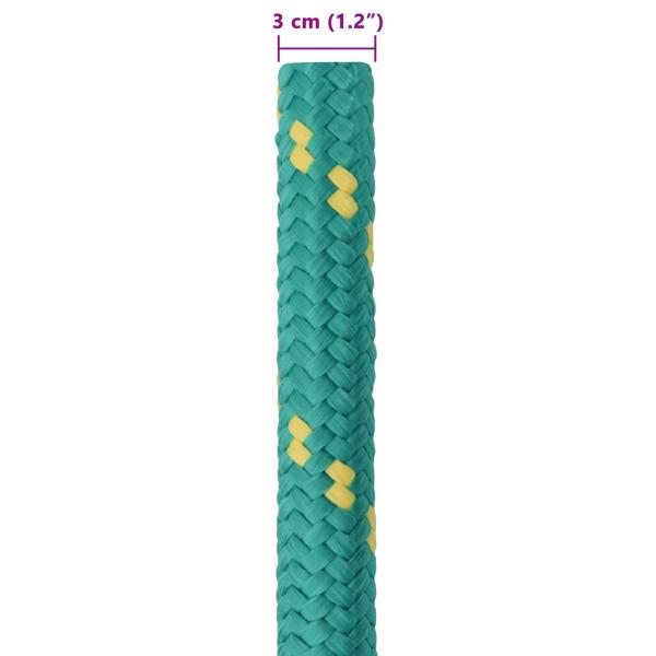 Bootsseil 3 mm 5 m Grün PP