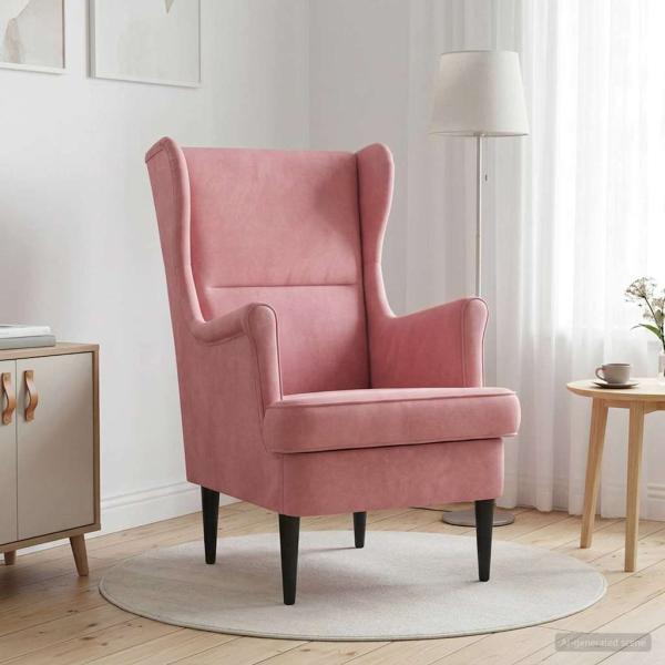 Sessel Rosa Samt