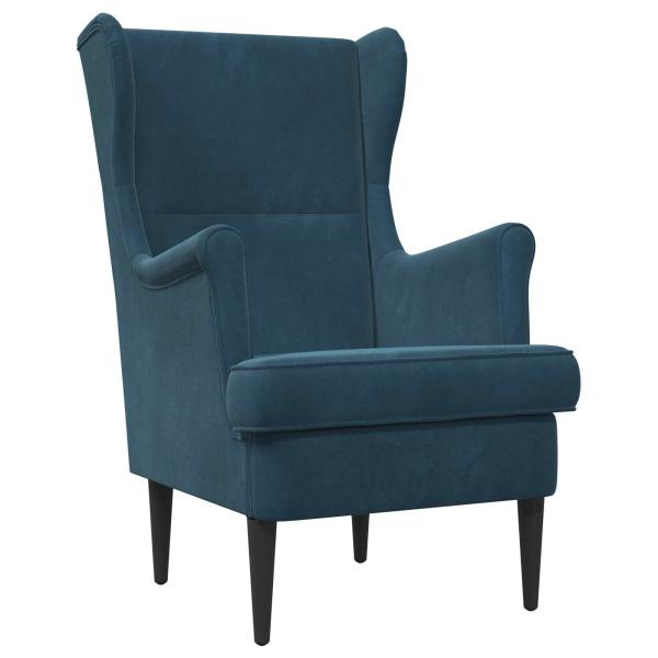 Sessel Blau Samt