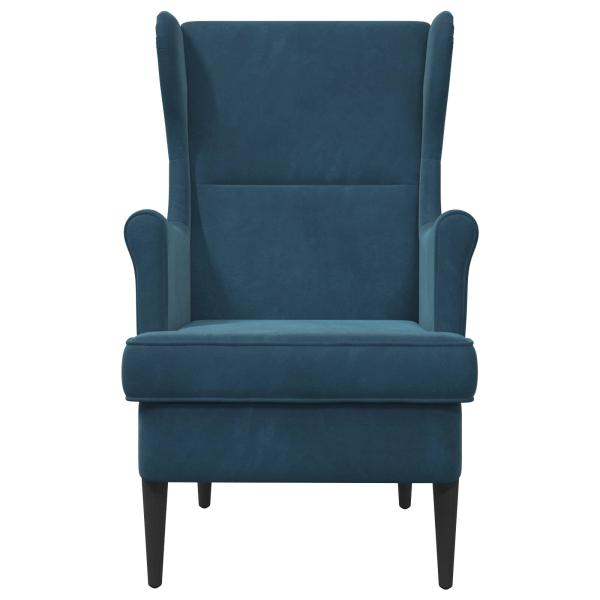 Sessel Blau Samt