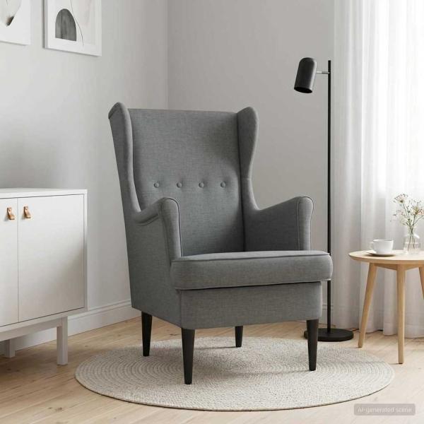 Sessel Dunkelgrau Stoff