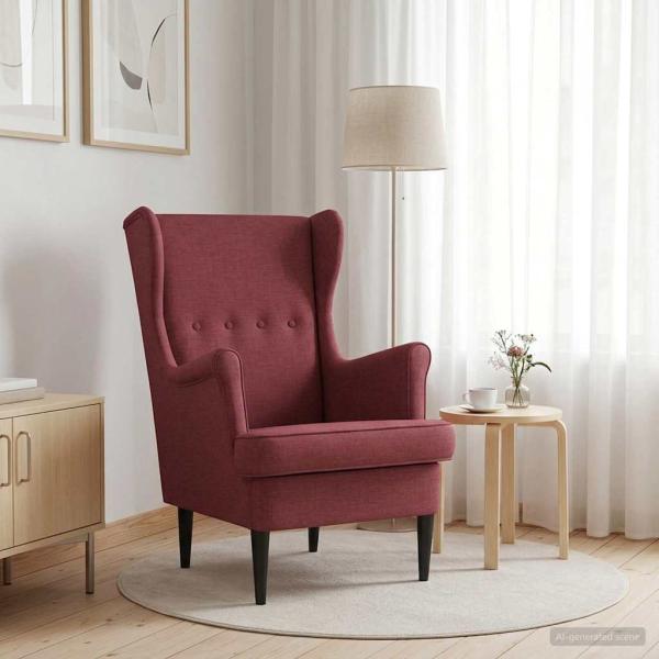 Sessel Weinrot Stoff