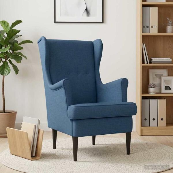 Sessel Blau Stoff