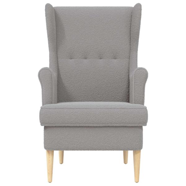 Sessel Hellgrau Bouclé