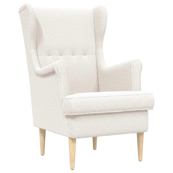 Sessel Creme Bouclé