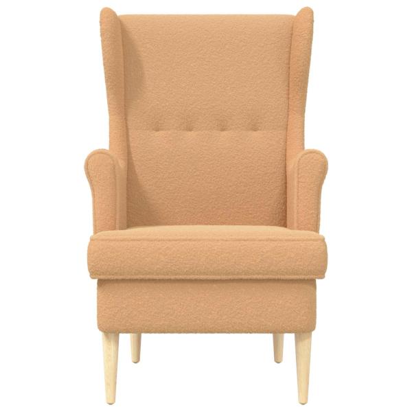Sessel Beige Bouclé