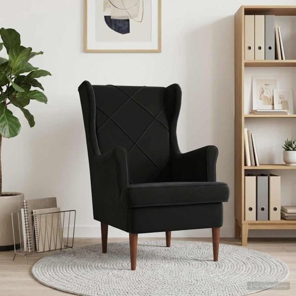 ARDEBO.de - Sessel Schwarz Samt