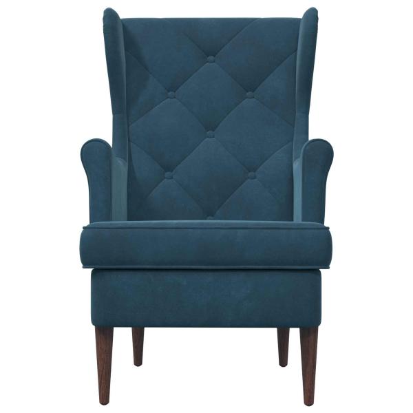 Sessel Blau Samt