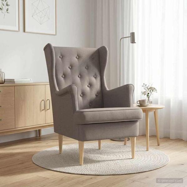 Sessel Taupe Stoff