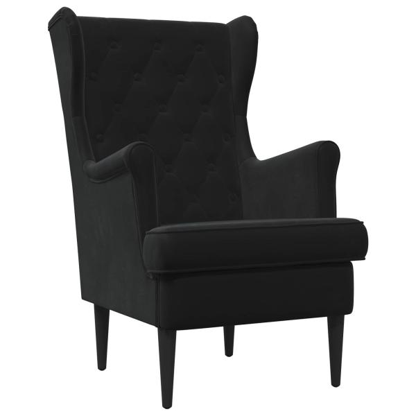 Sessel Schwarz Samt