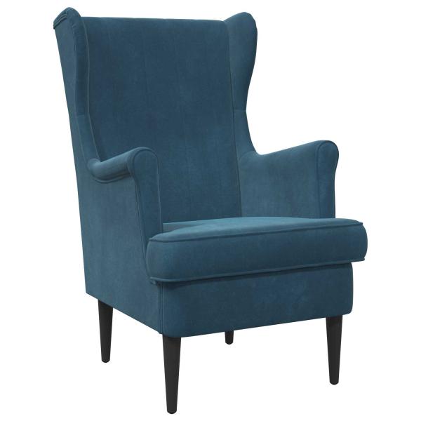 Sessel Blau Samt