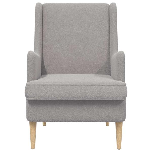 Sessel Hellgrau Bouclé