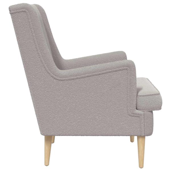 Sessel Hellgrau Bouclé