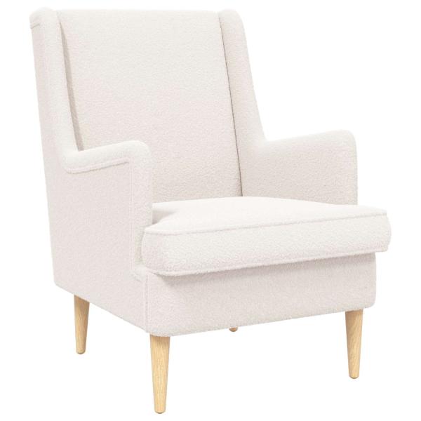 Sessel Creme Bouclé