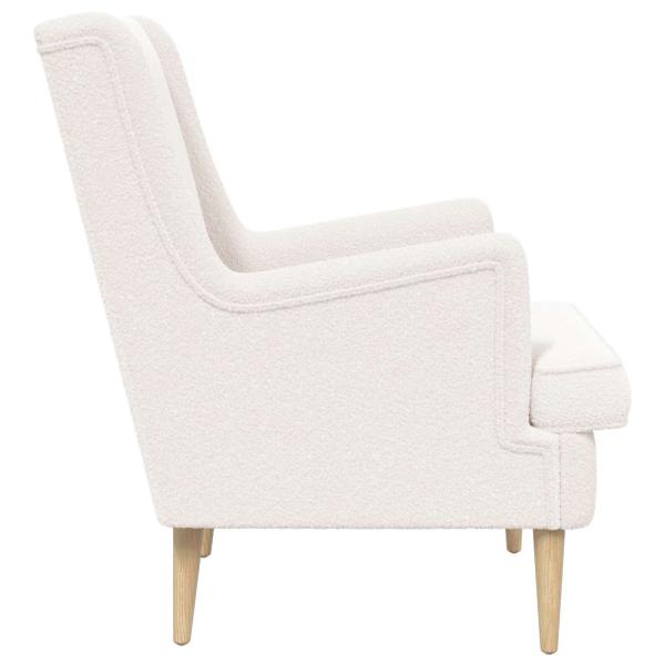 Sessel Creme Bouclé