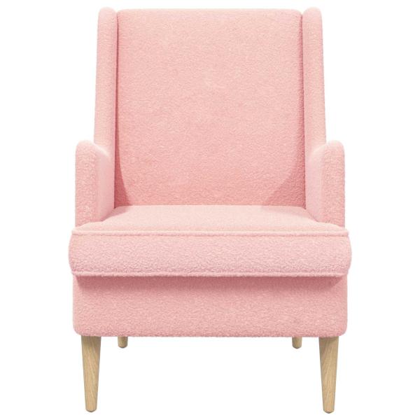 Sessel Rosa Bouclé