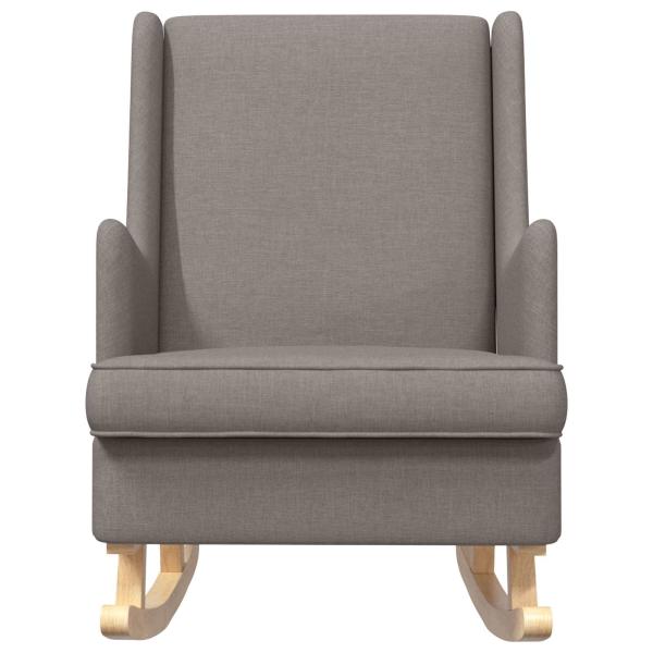 Schaukelstuhl Taupe 62 x 80 x 85 cm Stoff
