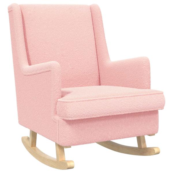 Schaukelstuhl Rosa 62 x 80 x 85 cm Bouclé