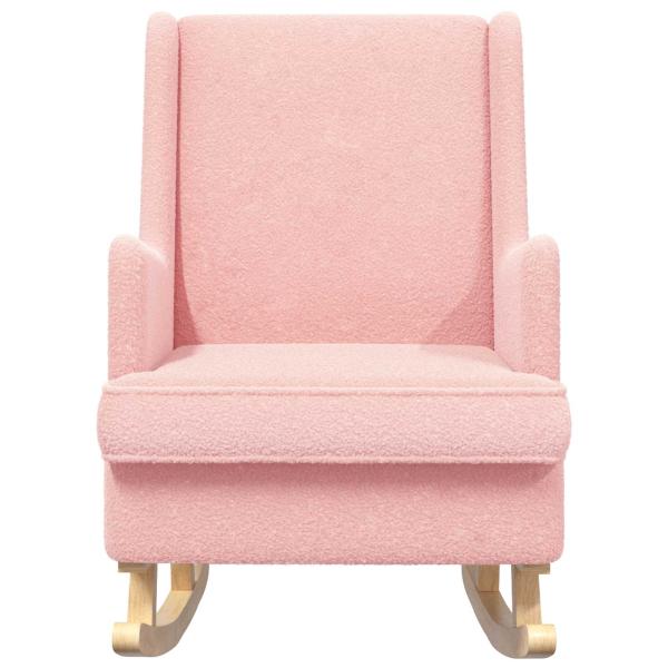 Schaukelstuhl Rosa 62 x 80 x 85 cm Bouclé