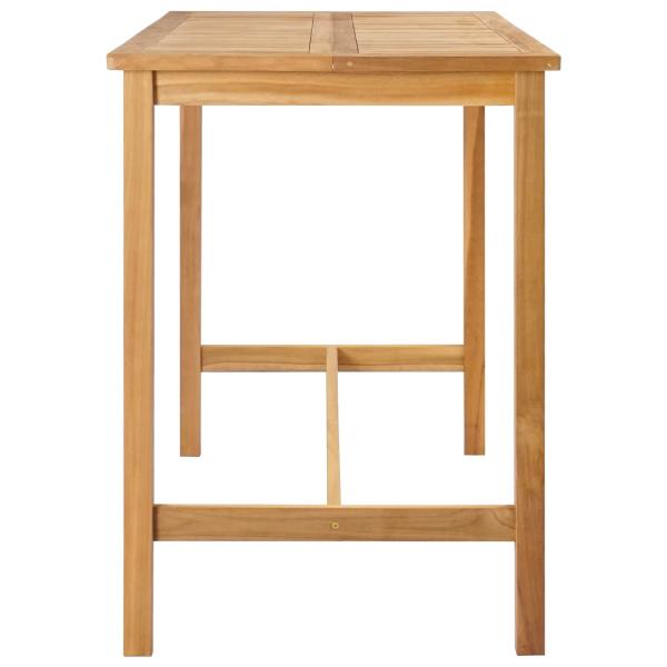 Bartisch Natur 150 x 75 x 105 cm Massivholz Teak