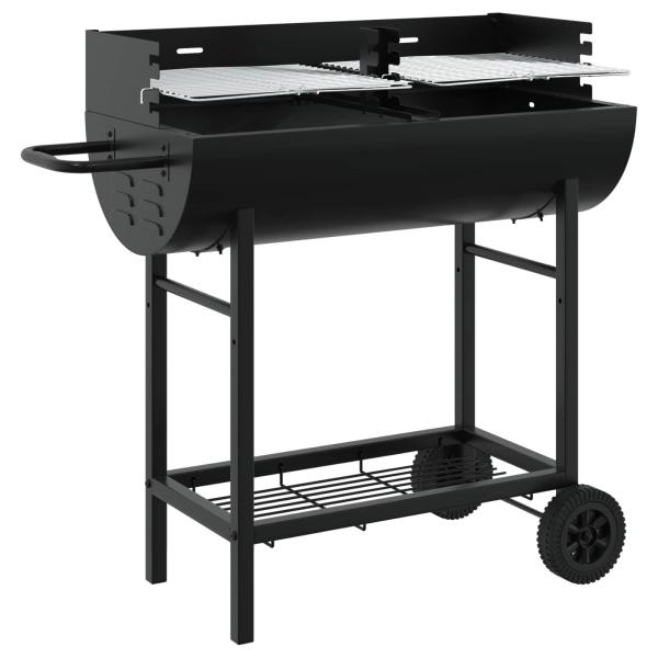 Holzkohlegrill 96,5 x 42,5 x 88,5 cm Schwarz