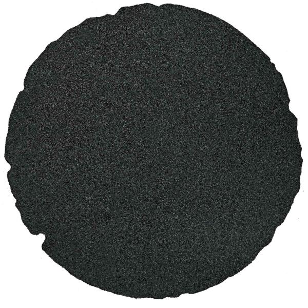 Trittsteine 6 stk. Schwarz Ø 45 x 1,8 cm Gummi