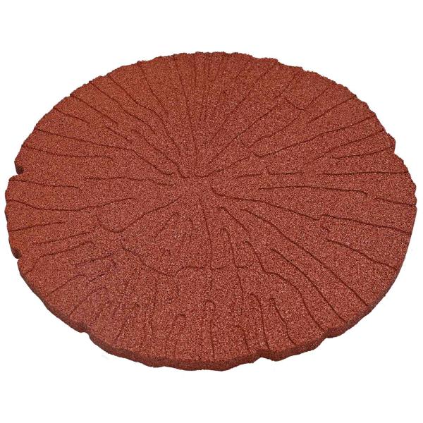 Trittsteine 6 stk. Rot Ø 45 x 1,8 cm Gummi