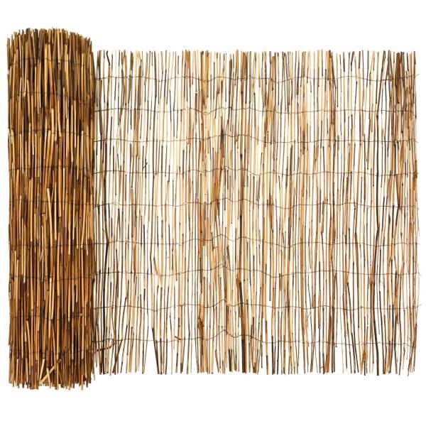 Gartenzaun Kohlenstoff 300 x 90 cm Schilf