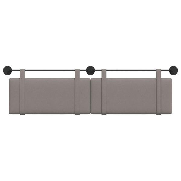 Hängendes Kopfteil Taupe Stoff