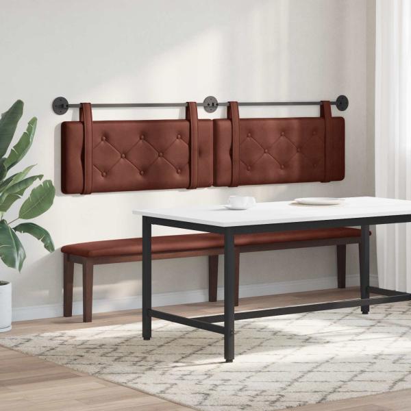 Hängendes Kopfteil Glänzendes Braun Antikes PU