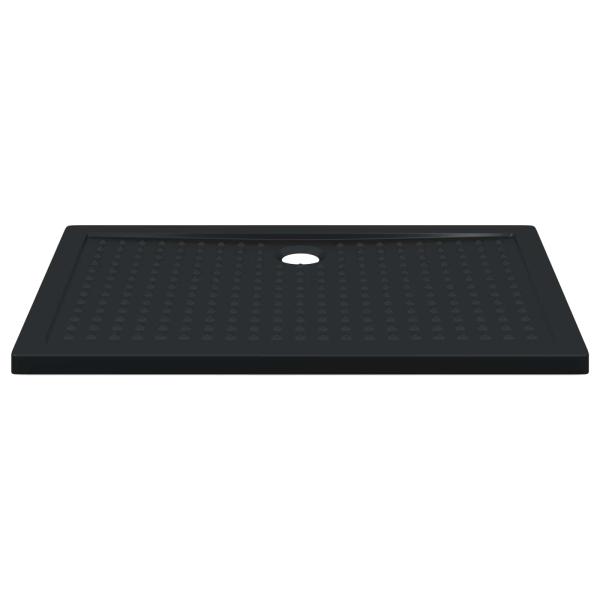 Duschbodenablage mit Punkten 120 x 80 x 4 cm ABS Schwarz