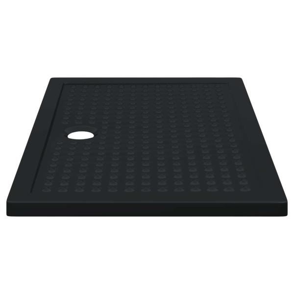 Duschbodenablage mit Punkten 120 x 80 x 4 cm ABS Schwarz