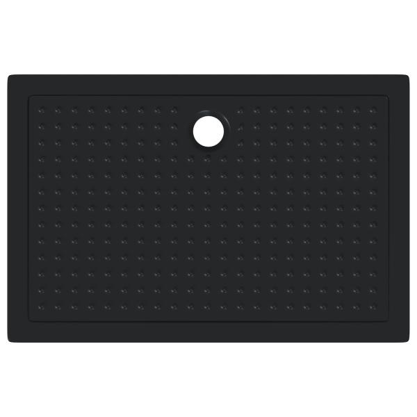 Duschbodenablage mit Punkten 120 x 80 x 4 cm ABS Schwarz