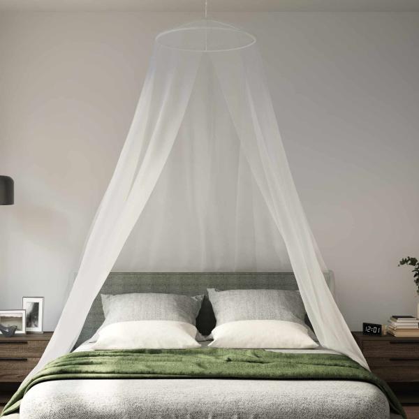 Moskito-Netz für das Bett 3 Stk. 156 Mesh Weiß ?56 x 220 cm