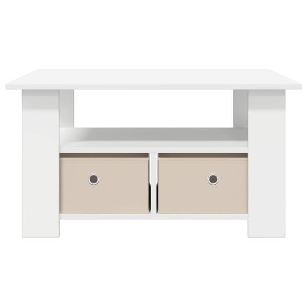 Couchtisch Weiß 77 x 55 x 42 cm Holzwerkstoff