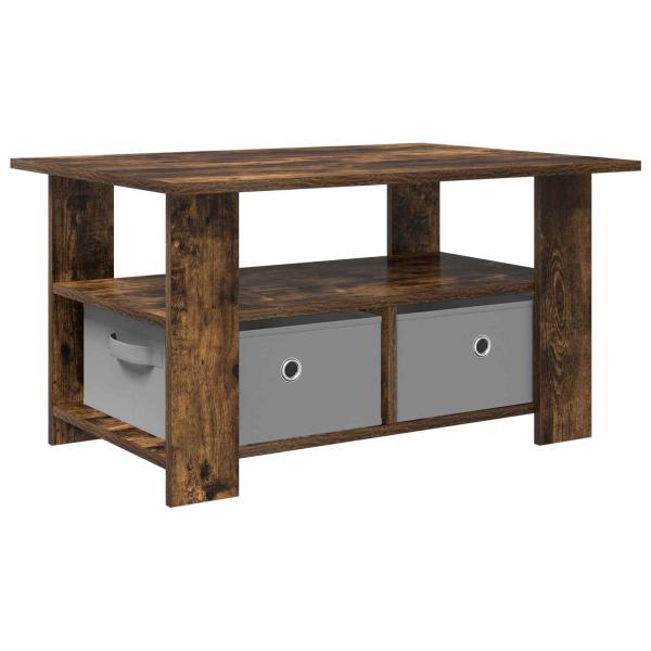 Couchtisch Geräucherte Eiche 77 x 55 x 42 cm Holzwerkstoff