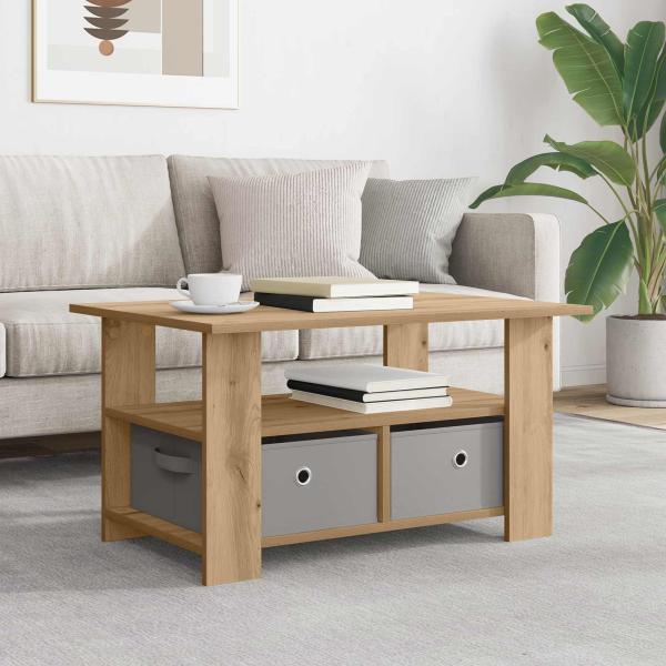 ARDEBO.de - Couchtisch Artisan-Eiche 77 x 55 x 42 cm Holzwerkstoff